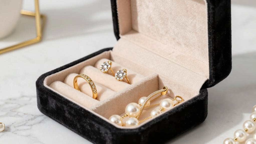 luxurious jewelry storage selection