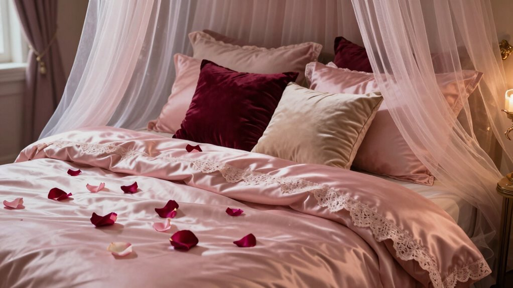 luxurious romantic sensory bedding
