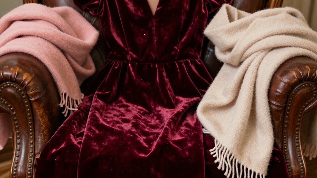 luxurious textured winter fabrics