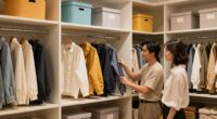 organized closets stress relief