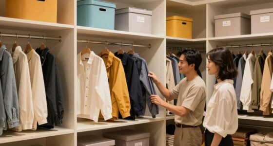 organized closets stress relief