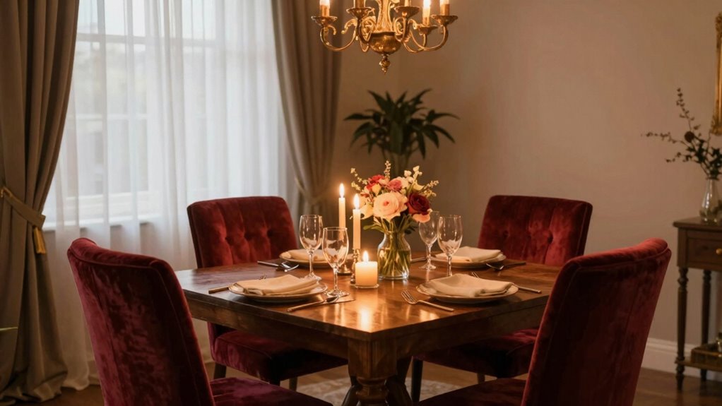 romantic dining room enhancements