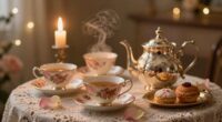 romantic tea party atmosphere