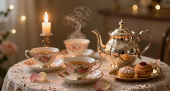 romantic tea party atmosphere