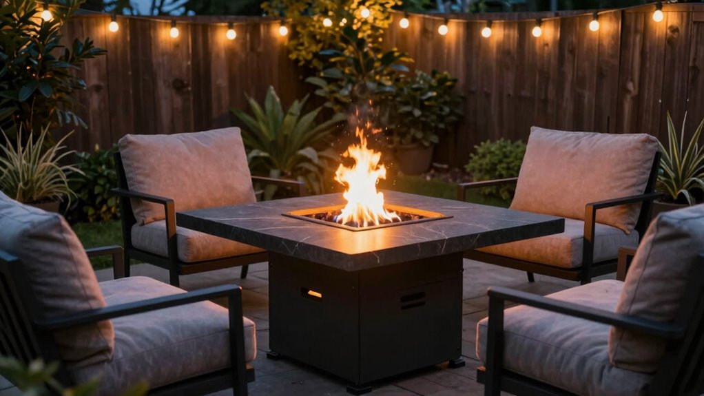 selecting romantic fire pit