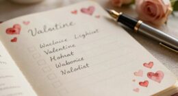 valentine checklist for sharing