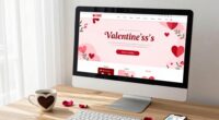 valentine landing page design