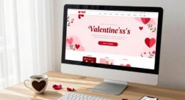 valentine landing page design