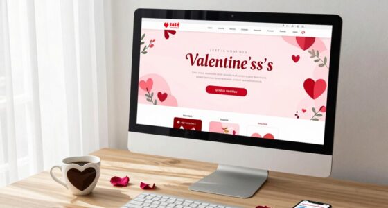 valentine landing page design