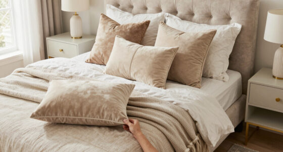 This “Boring,” Beige Guest Bedroom Is Transformed into a Luxe, Layered Retreat