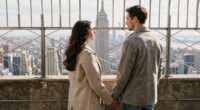 Couple On Empire State Building