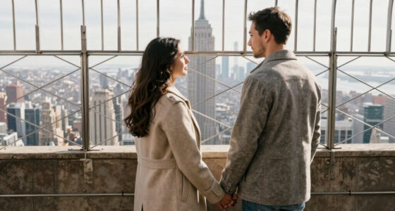 Couple On Empire State Building