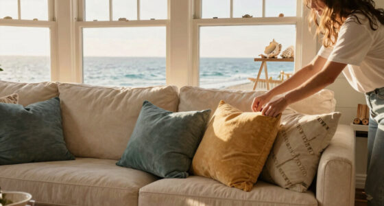 This Seaside Living Room Was Once a Rental — Now Is a Cozy Space for a Family of 5