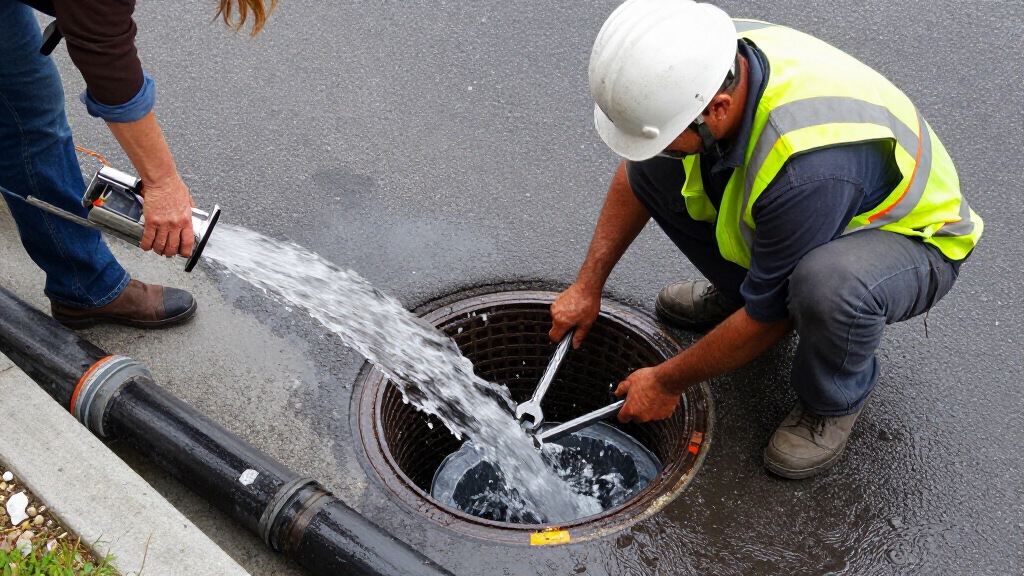 Another Pipe Break Sends Water Rushing Through Los Angeles Street - KTLA