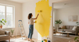 Before & After: A Renter-Friendly (And Budget-Friendly) DIY Project With Bright Red Paint
