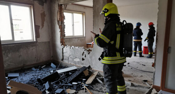 Fire Causes Roof Collapse In Chamberí Residential Building