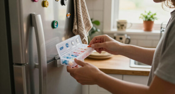 She Put A Dollar Tree Pill Organizer On Her Fridge, And I’m Going To Copy Her