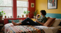 You’d Never Know This Color-Drenched Bedroom Used To Be A Living Room