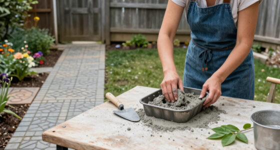 Don't Toss Your Old Cake Pans — Use Them To Make Stylish DIY Pavers On A Budget