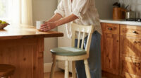 Dunelm's Pretty Scalloped Bar Stool Is Perfect For A Country Kitchen