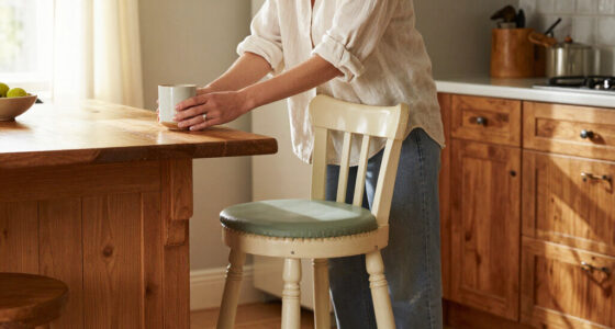 Dunelm's Pretty Scalloped Bar Stool Is Perfect For A Country Kitchen