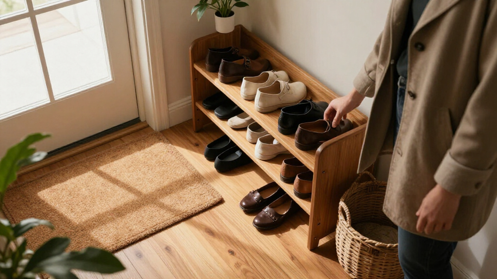 Dunelm’s Rotating Shoe Storage Is 30% Off – And Its Clever Design Doubles Your Hallway Storage