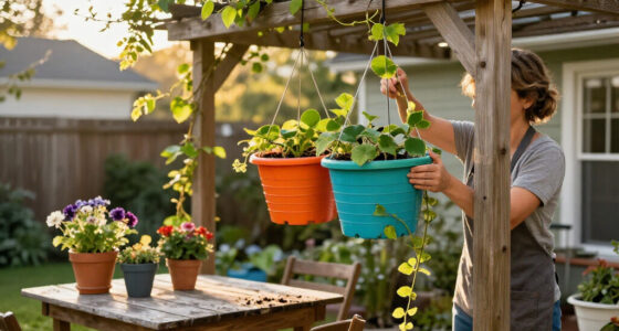 Gardener Transforms Plastic Containers Into A Creative Hanging Planter