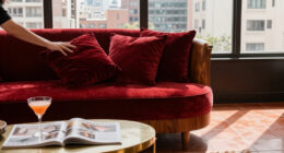 Inside A Sizzling Mexico City Condo Wrapped In Ruby Red Velvet And Deco Glamour
