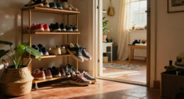 Not A Traditional Shoe Rack: Save Space With A Vertical Alternative