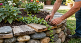 Not Concrete Or Brick: The Retaining Wall Idea To Add Visual Interest & Boost Home Value
