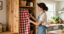 Skip Traditional Pantry Doors: There's A Cuter Way To Add A Rustic Touch To A Kitchen