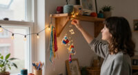Woman Turns Leftover Craft Supplies Into Adorable And Colorful Fairy Lights